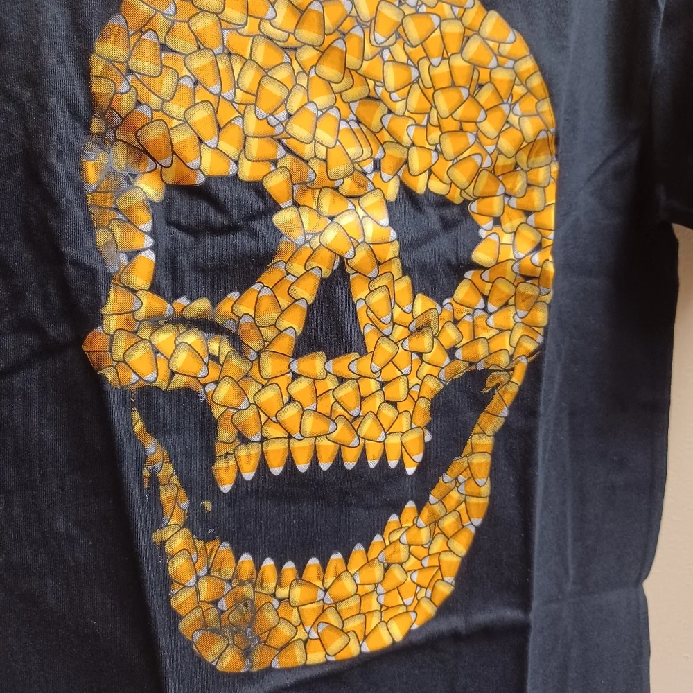 Candy skull tee M age 6-8